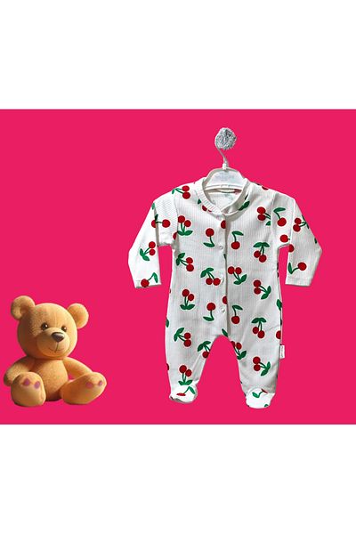 Nayinom Baby Girl Cherry Pattern Jumpsuit