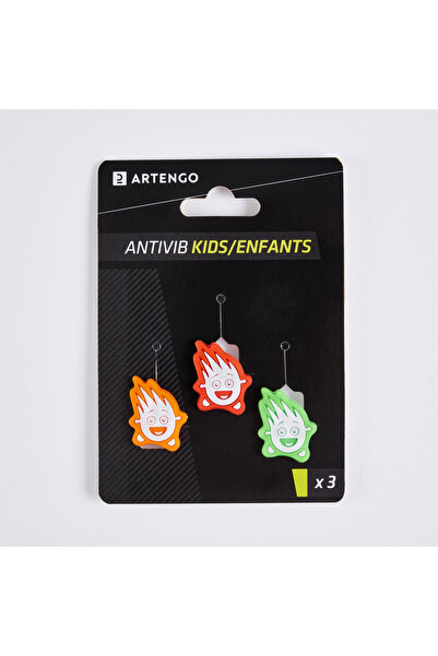 Decathlon Çocuk Raketi Titreşim Önleyici - 3 Adet - Kırmızı / Yeşil / Turuncu