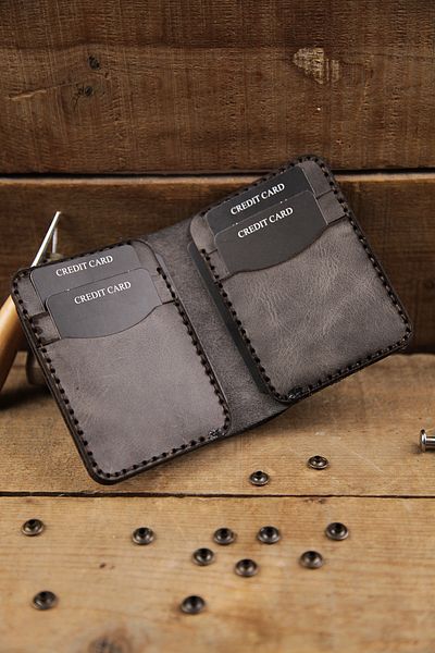 New Coast Leather 1900's Γνήσιο δέρμα Χειροποίητο Μινιμαλιστικό Ανδρικό Πορτοφόλι