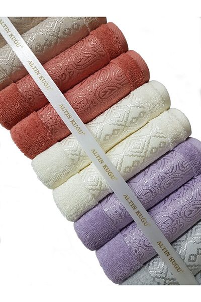 Özdilek Dory Face Towel 12 Pieces - 6 Colors - 50x80 Cm