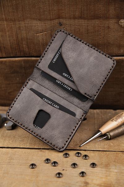 New Coast Leather 1900's Χειροποίητη ανδρική κάρτα από γνήσιο δέρμα