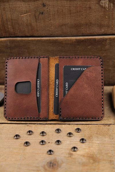 New Coast Leather 1900's Χειροποίητη ανδρική κάρτα από γνήσιο δέρμα