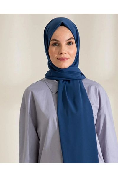 FRESCO SCARFS Hijab Hijab Medina Silk Shawl*indigo