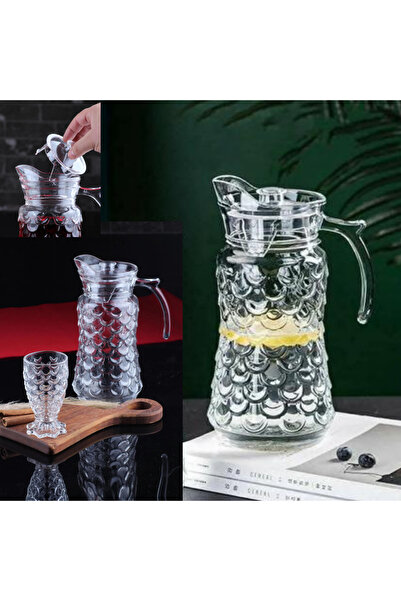 MADAME LUDA Delisoga 1,7 Litre Kristal Cam İşlemeli Tropical Meyve-Su-Meşruba...