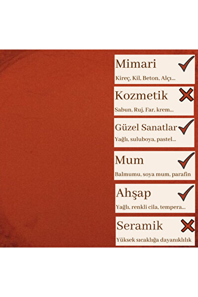 Okra Pigment ve Doğal Boya Mineral Pigment 100 G
