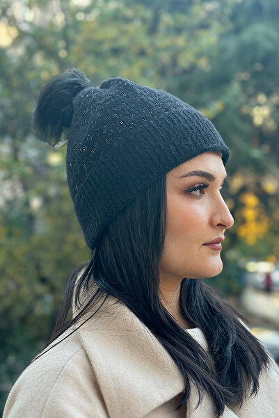 novon Шапка з помпоном і ефектом симу, з м'якою підкладкою Soft Touch Premium