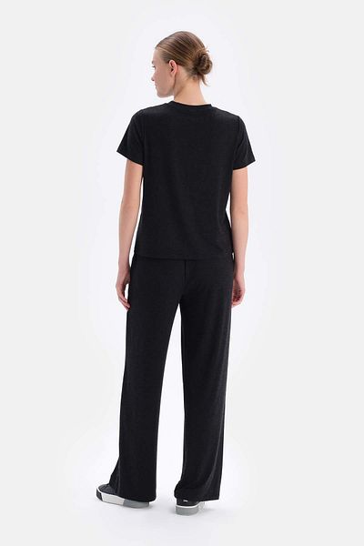 Dagi Tricou de bază negru Soft Touch