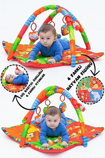 Pinkapple Figürlü Bebek Oyun Halısı Oyuncak Mat