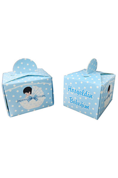 TATLI GÜNLER LOKUMLUK KARTON HOŞGELDİN BEBEK MAVİ 25 li