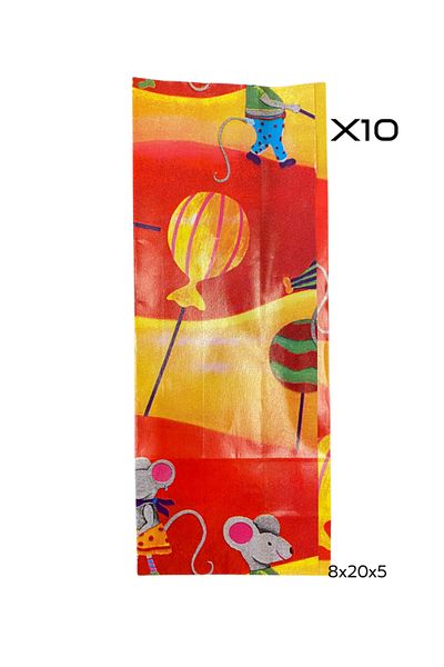 PERLAEVKAHVE Paper Gift Bag 10pcs 8x20x5