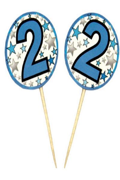 Kazanabil 20 PIECES 2 YEARS OLD MIXED FIGURES PARTY SHARDS BLUE