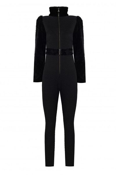 Nur Karaata Cheval Blanc Black Flexible Ski Suit