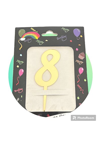 partideyince Cifra din plexiglas aurie 8