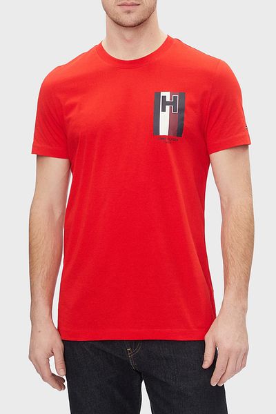 Tommy Hilfiger Cotton Slim Fit Crew Neck Men's T SHIRT MW0MW33687 XND