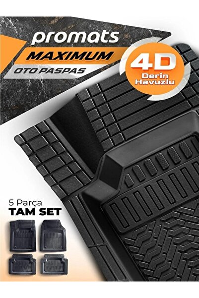 PROMATS SKODA RAPİD 2013 SONRASI 4D OTO PASPAS MAXİMUM SİYAH