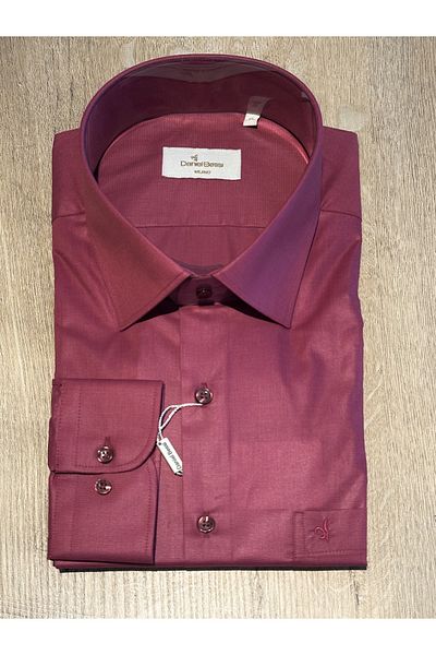 Daniel Bessi Μακρυμάνικο Regular Fit Basic Βαμβακερό Φούξια Κλασικό Ανδρικό Πουκάμισο