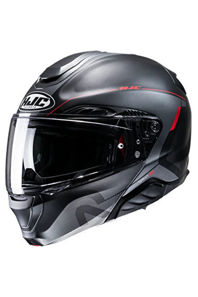 HJC RPHA91 Combust MC1SF Çene Açılır Motosiklet Kaskı Siyah Kırmızı