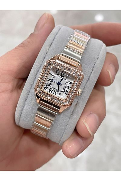 Bimodabu Minimal Stoned Roman Numeral Women's Wristwatch