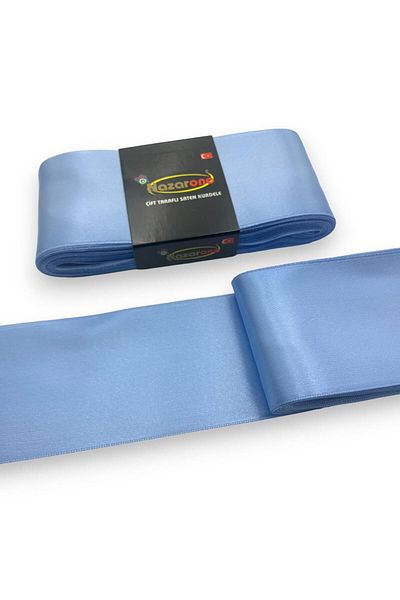 Nazarone Σατέν Κορδέλα 6cm-10mt-μπλε(1206)