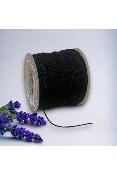 Nazarone PARACHUTE STRING 0.8MM-50MT BLACK