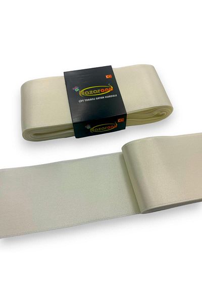 Nazarone Σατέν Κορδέλα 6cm-10mt-κρέμα(103)