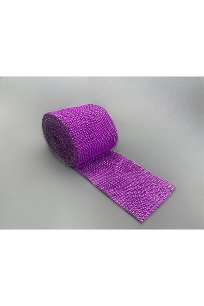 Nazarone Stress Stone 24 Row Silver 9m-fuchsia
