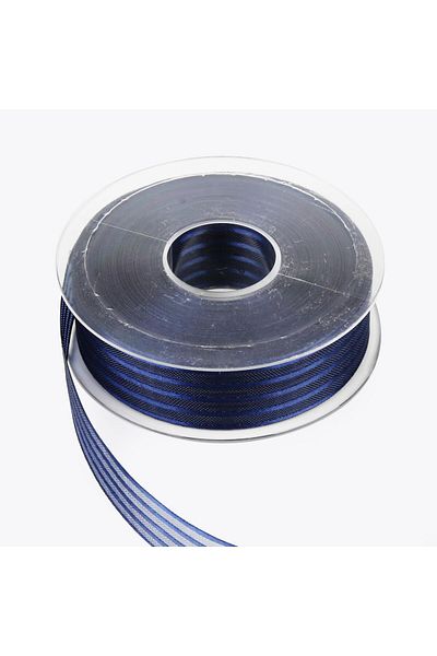 Nazarone Κορδέλα σιφόν φαντασίας 2,5cm-20mt-navy blue(1111)