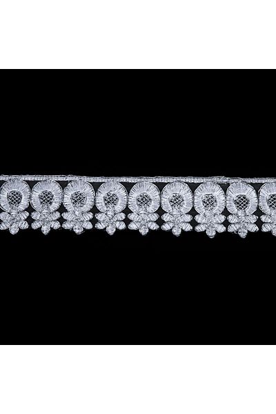 Nazarone French Lace Jn1869 13,5m Flush Glitter-white-silver