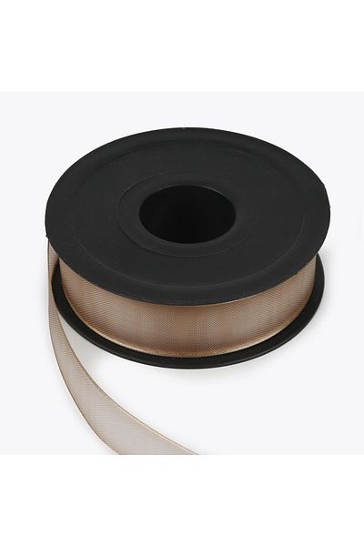 Nazarone Καφέ κορδέλα σιφόν 2,5cm-20mt - Μοντέλο 208