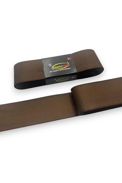 Nazarone Σατέν Κορδέλα 4cm-10mt-καφέ(208)