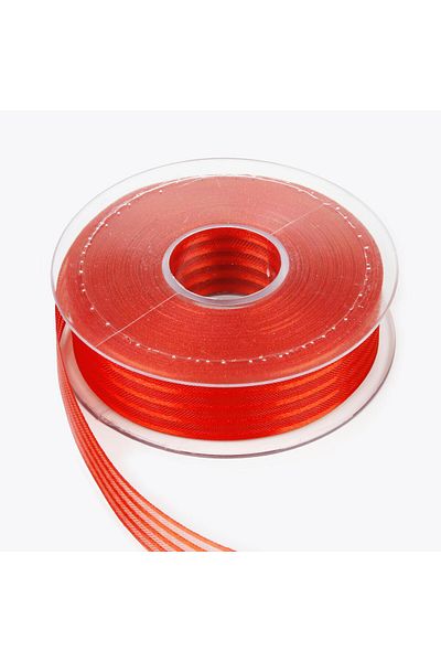 Nazarone Fancy Chiffon Ribbon 2.5cm-20mt-red(1102)