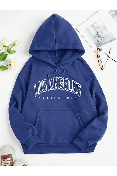 DAXİS Sportwear Company UNISEX LOS ANGELES HOODED SWEATSHIRT DAXİS Sportwear Company