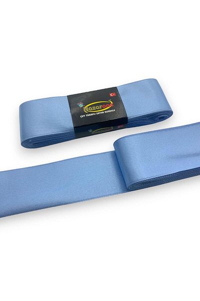 Nazarone Σατέν Κορδέλα 4cm-10mt-μπλε(1206)