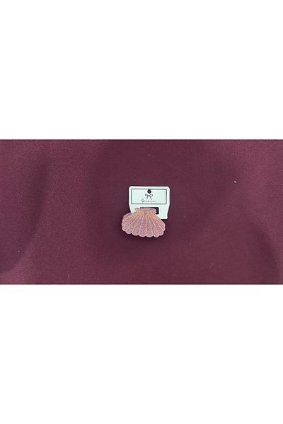 RKY SERENITY Αγκράφα με πούλιες ασημί Μύδι Sea Shell