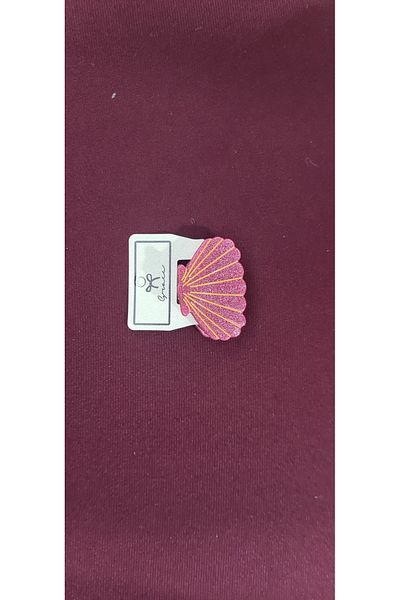 RKY SERENITY Αγκράφα με πούλιες ασημί Μύδι Sea Shell