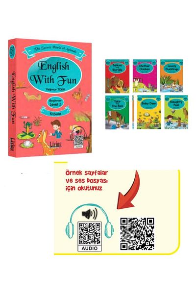 The Kidland كتاب تعلم اللغة الإنجليزية 128 صفحة 6 قصص قراءة باللغة الإنجليزية (16 صفحة لكل منها) للمدرسة الابتدائية
