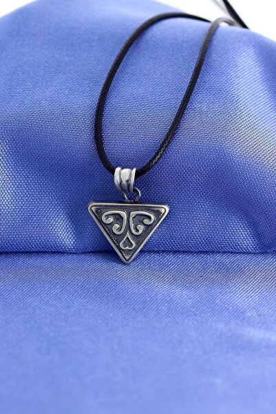 Sahra Gümüş Işlemeli Cevşen Erkek Gümüş Kolye