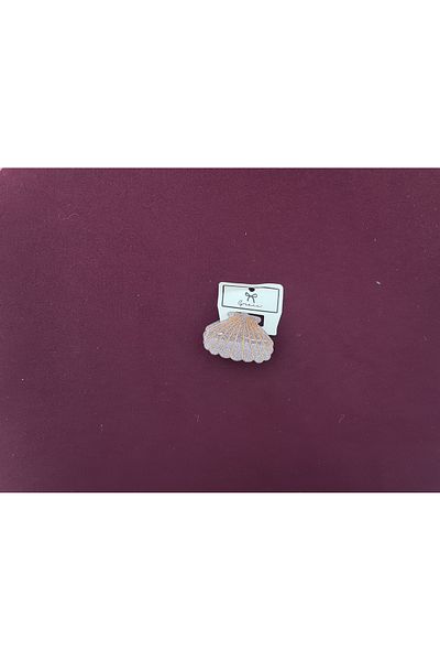 RKY SERENITY Αγκράφα με πούλιες ασημί Μύδι Sea Shell