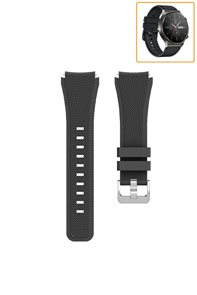 Tagomoon Huawei Watch Gt2 Pro Akıllı Saat Uyumlu Tırtık Desenli Silikon Kordo...
