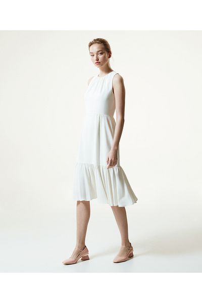 Machka Off-White-Kleid für Damen