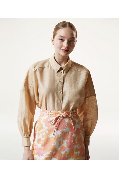 Machka Women's Beige Blouse