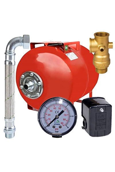 CRUWA 100 Litre Yatık Hidrofor Kiti
