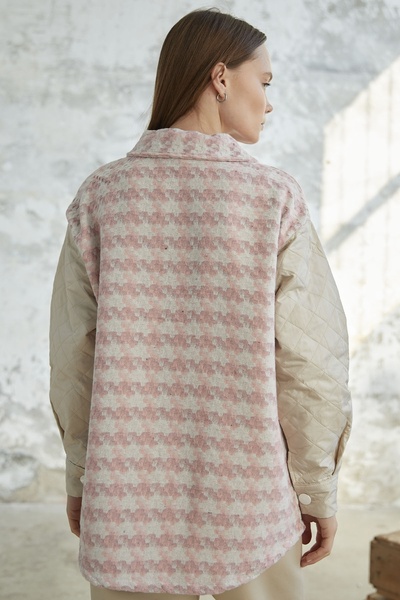 InStyle Ватирано яке с шарка на хрътка зъби - прах