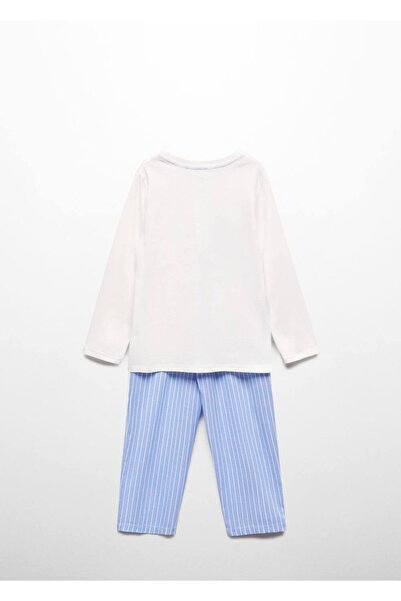 MANGO Baby Çizgili uzun pijama takımı