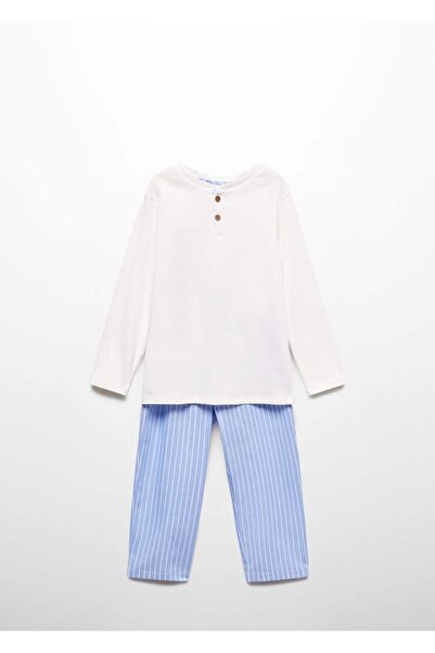 MANGO Baby Çizgili uzun pijama takımı