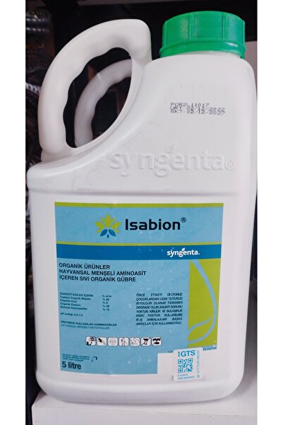 İsabion ISABION HAYVANSAL MENŞELİ %62 SIVI AMİNO ASİT 5 LİTRE BİDON