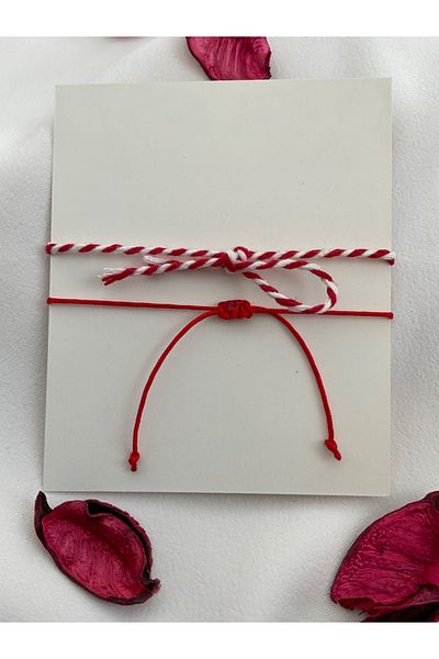 BeryDenz Marteniçka Wish Bracelet and Aventurindoğal Stone Bracelet Set (WITH CARD GIFT PACKAGE)