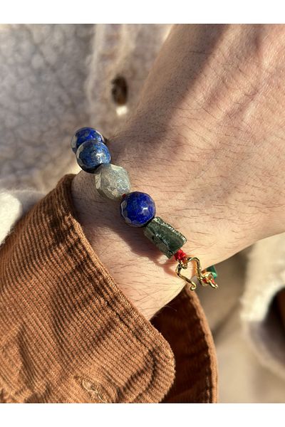 CAPO by Aytaç Yamaç Opus Natural Stone Chakra Bracelet Special Design Bracelet Suitable for 7 Chakras