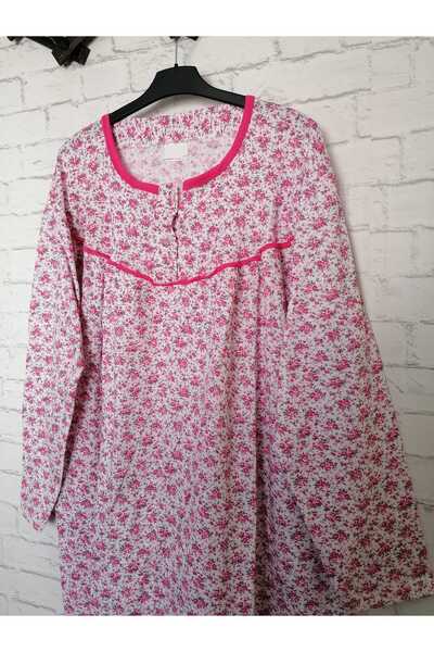 anne moda ankara Oversize, Gros, iarna, ridicat in interior, 3 nasturi, camasa de noapte din bumbac