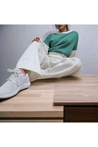 Pupa Winter Fleece High Waist Wide Leg Palazzo Sweatpants